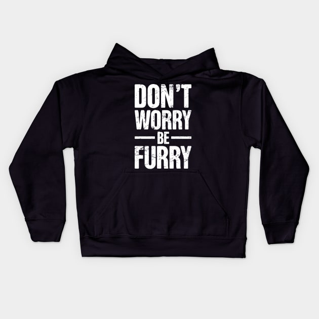 Funny Anthro Furry Fandom Fursuit Con Gift Kids Hoodie by MeatMan